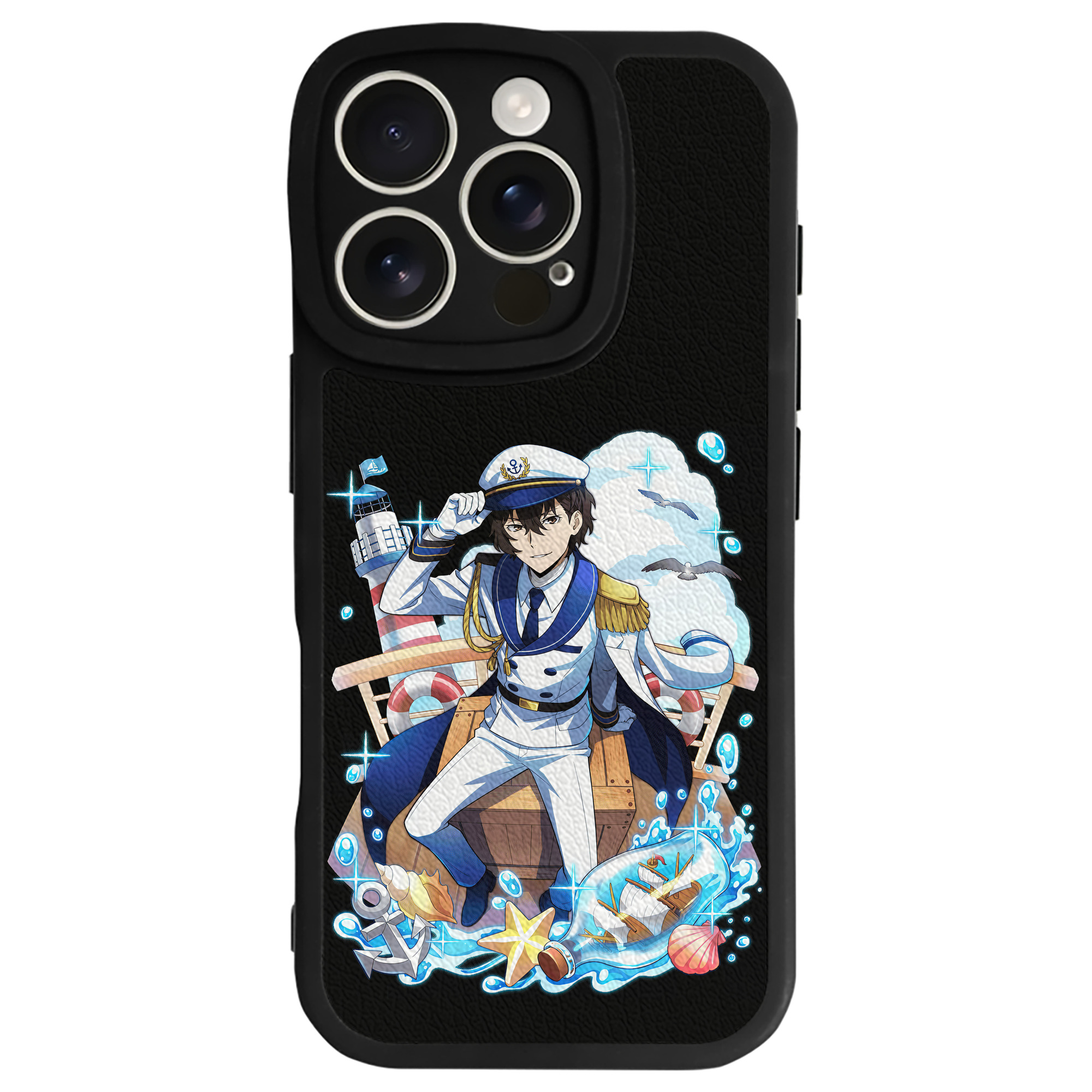 （画像用） 文豪ストレイドッグス Bungo Stray Dogs 【iPhone 16シリーズ対応】シリコンスマホケース（レザー調） 材質：シリコン